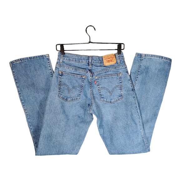 Levi's 550 Relaxed Boot Cut sz 8L Women's Jeans Medium Wash EUC - Picture 4 of 12